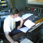 Enregistrement des chroniques chez Couleur 3, Lausanne.