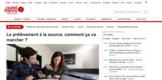 Ouest-France, site web (fév. 2005) ouest-france